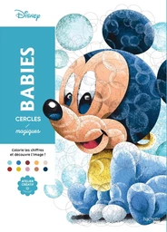 Couverture du coloriage mystère Cercles magiques Art-thérapie Disney Babies