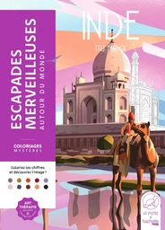 Couverture du coloriage mystère Escapades merveilleuses — Autour du monde