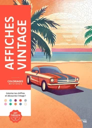 Couverture du coloriage mystère Affiches vintage