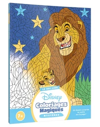Couverture du coloriage mystère LE ROI LION — Coloriages Magiques — Mystères (7+)