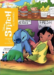 Couverture du coloriage mystère Coloriages au numéro — Stitch — COLLECTIF DISNEY