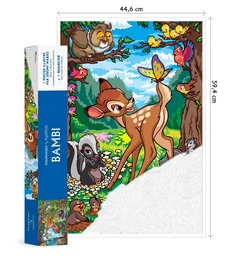 Couverture du coloriage mystère Poster Bambi