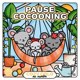 Couverture du coloriage mystère Cozy au numéro — Pause cocooning
