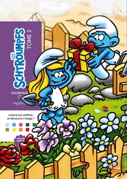 Couverture du coloriage mystère Schtroumpfs Tome 2