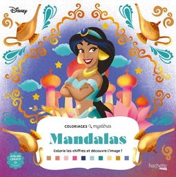 Couverture du coloriage mystère Grand carré mystères Disney — Mandalas