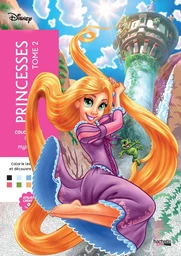 Couverture du coloriage mystère Princesses Tome 2