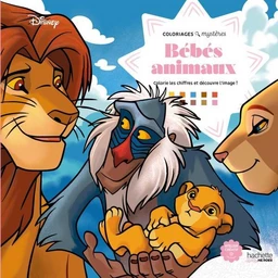 Couverture du coloriage mystère Grand carré mystères Disney — Bébés animaux