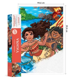 Couverture du coloriage mystère Poster Disney Vaiana