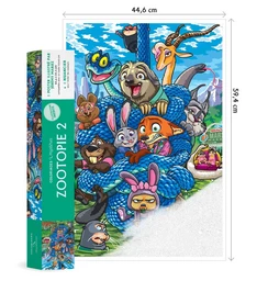 Couverture du coloriage mystère Poster Disney Zootopie 2