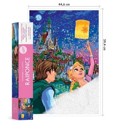 Couverture du coloriage mystère Poster Disney Raiponce