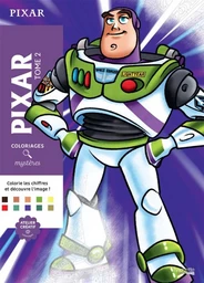 Couverture du coloriage mystère Pixar Tome 2
