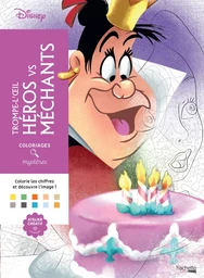 Couverture du coloriage mystère Trompe-l'œil Héros vs Méchants