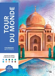 Couverture du coloriage mystère Tour du monde