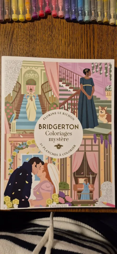 Couverture du coloriage mystère Bridgerton